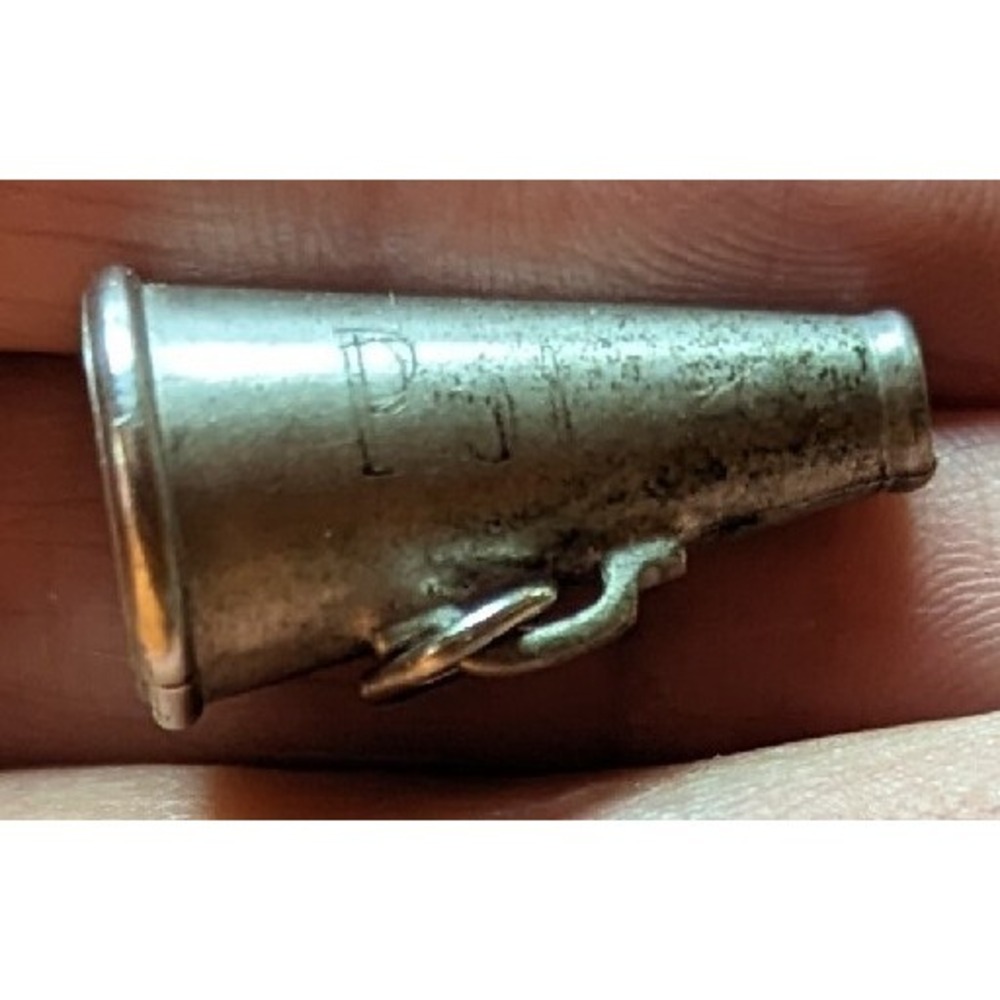 Vintage Sterling Silver Charm ONLY for a Charm Bracelet Cheer Horn